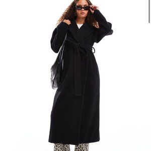Weekday KIA wool full-length coat -  size Small